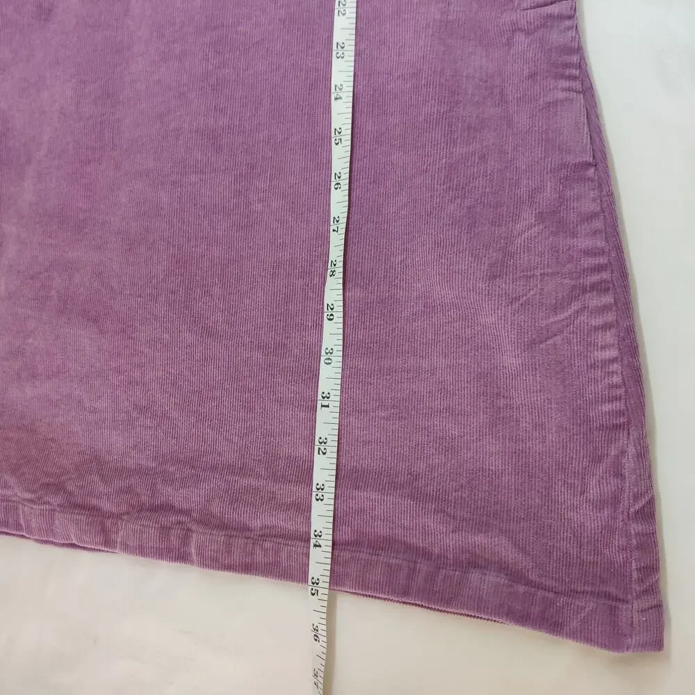 Lucy & Yak Mini Pini Corduroy Overall Pinafore Jumper Dress Medium Grape Purple - Picture 13 of 13
